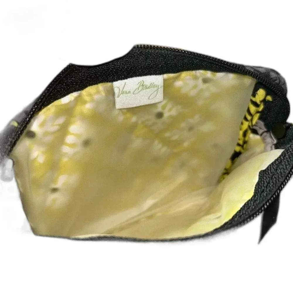 Vera Bradley Wristlet Wallet Quilted Women's Gray, Yellow And Black EUC‎